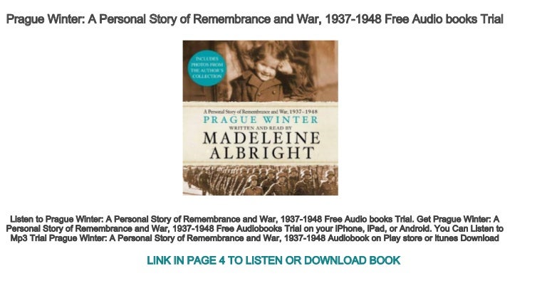 Prague Winter: A Personal Story of Remembrance and War, 1937-1948